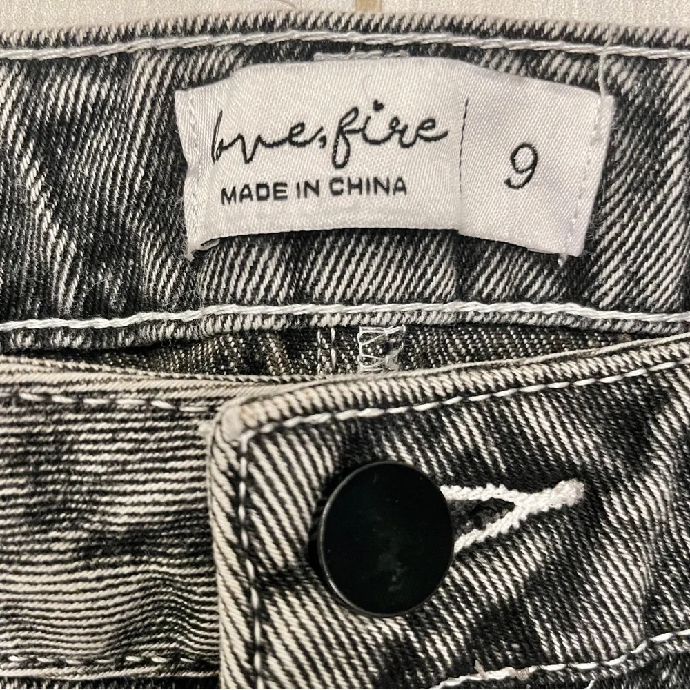 NWT Love Fire Black Denim Long Skirt
